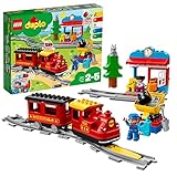 LEGO DUPLO Dampfeisenbahn, Eisenbahn-Spielzeug Steinen mit Tierfigur, Zug-Spielzeug für Jungen und...